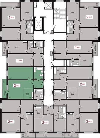 
  Продается 2-комн. квартира, 52.1 м², ЖК КБС. Берег, дом 5 строение 3
. Фото 1.
