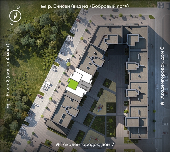 
  Продается 1-комн. квартира, 43.6 м², ЖК Академгородок, дом 8
. Фото 1.