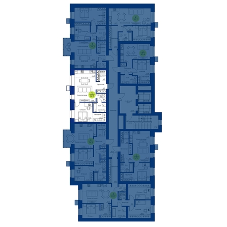 
  Продается 2-комн. квартира, 62.3 м², ЖК Вита-парк
. Фото 2.