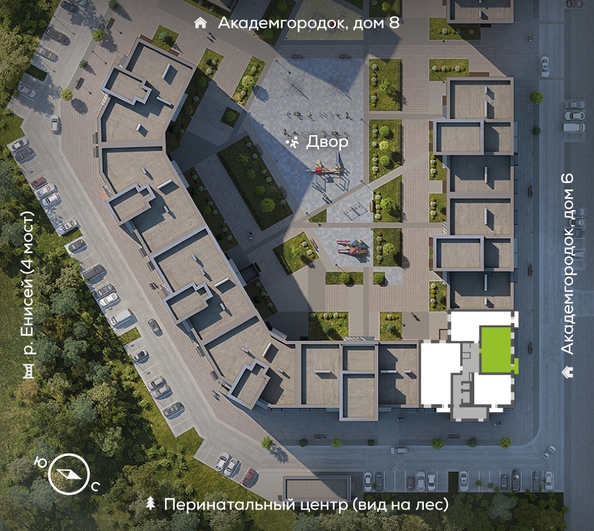 
  Продается 2-комн. квартира, 69.9 м², ЖК Академгородок, дом 7
. Фото 1.