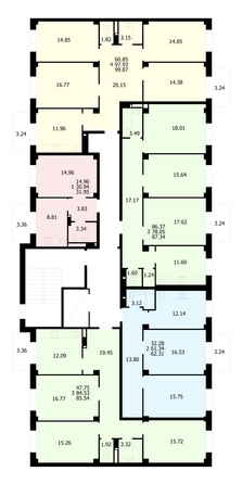 
  Продается 3-комн. квартира, 85.5 м², ЖК Новые Солонцы, дом 9
. Фото 2.