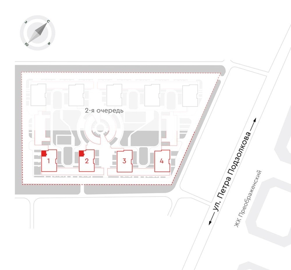 
  Продается 3-комн. квартира, 65.8 м², ЖК Чижи, 1 очередь (корпус 1,2)
. Фото 2.