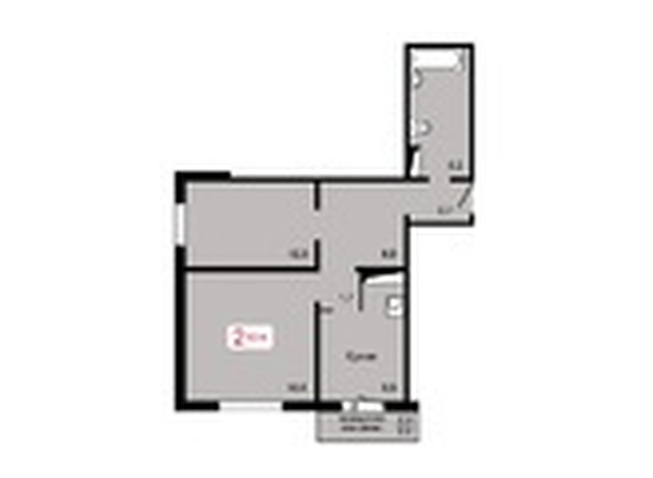
  Продается 2-комн. квартира, 62.4 м², ЖК Мичурино, дом 2 строение 5
. Фото 2.