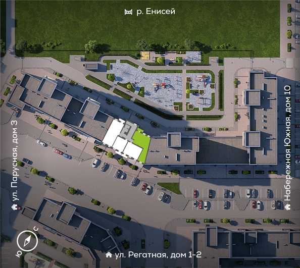 
  Продается 3-комн. квартира, 80.2 м², ЖК Южный берег, дом 21
. Фото 1.