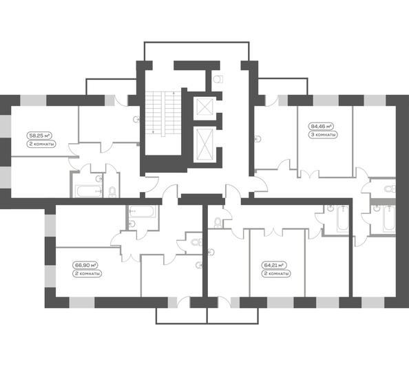 
  Продается 2-комн. квартира, 67.1 м², ЖК Южный берег, дом 21
. Фото 5.