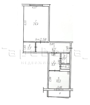 
  Продается 1-комн. квартира 56.3 м². Фото 18.