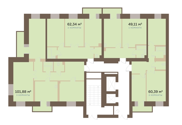 
  Продается 3-комн. квартира, 102.2 м², ЖК Южный берег, дом 23
. Фото 5.