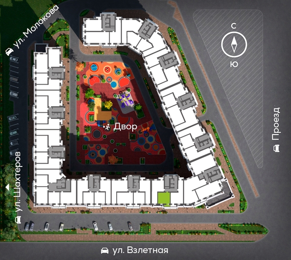 
  Продается 1-комн. квартира, 44.71 м², ЖК Сити-квартал на Взлетной, дом 1
. Фото 1.