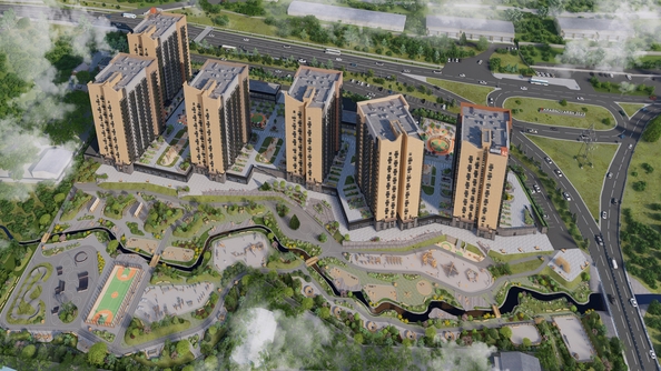 
  Продается 3-комн. квартира, 55.3 м², ЖК Калина Долина, дом 1
. Фото 13.