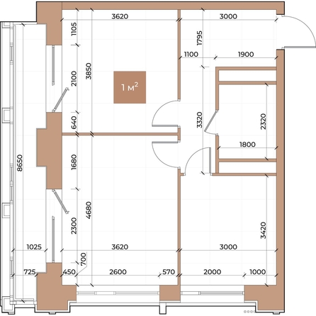 
  Продается 2-комн. квартира, 55.2 м², ЖК Небо над Енисеем
. Фото 3.