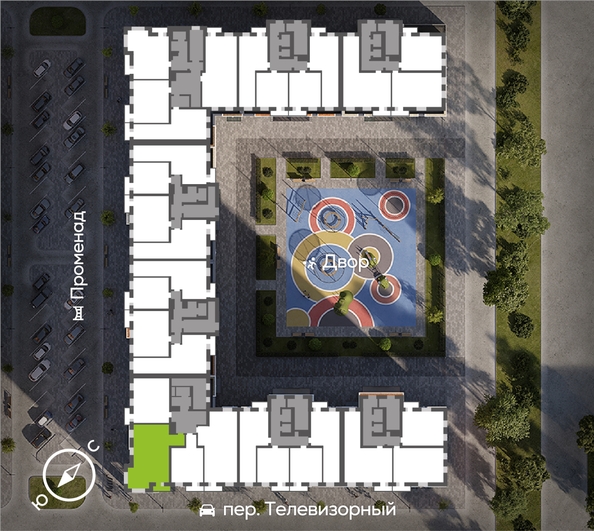 
  Продается 3-комн. квартира, 92.12 м², ЖК Октябрьский, дом 2
. Фото 1.