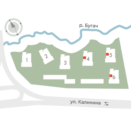 
  Продается 2-комн. квартира, 35.9 м², ЖК Калина Долина, дом 4
. Фото 2.