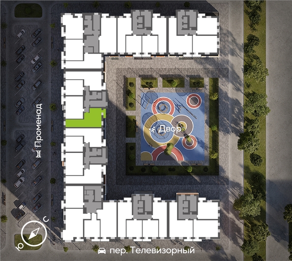 
  Продается 3-комн. квартира, 69.14 м², ЖК Октябрьский, дом 2
. Фото 1.