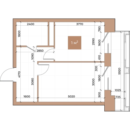 
  Продается 1-комн. квартира 39.3 м², в ЖК Небо над Енисеем. Фото 3.