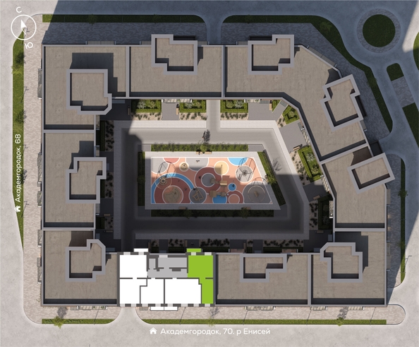 
  Продается 2-комн. квартира 59.14 м², в ЖК Новый Академ, дом 3. Фото 1.