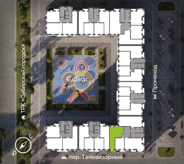 
  Продается 2-комн. квартира 76.8 м², в ЖК ОКТА, дом 1. Фото 1.