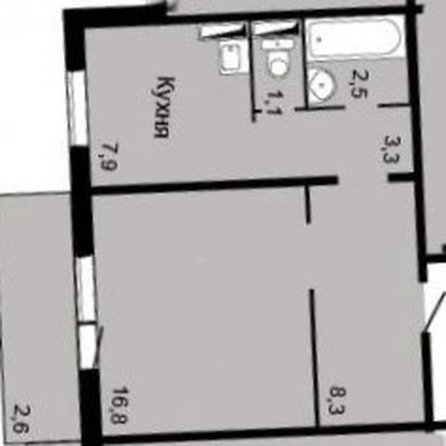 
  Продается 1-комн. квартира 40 м², в ЖК Светлый, дом 1. Фото 2.