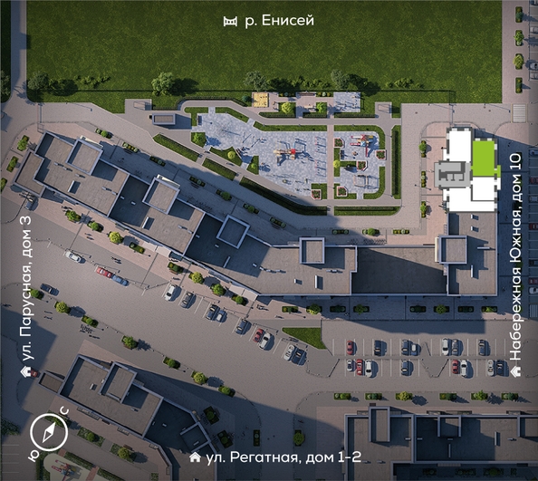 
  Продается 2-комн. квартира 68.5 м², в ЖК Южный берег, дом 21. Фото 1.