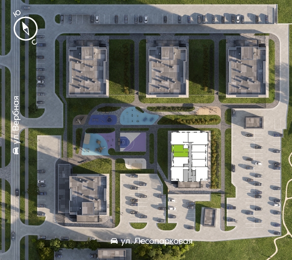 
  Продается 2-комн. квартира 54.4 м², в ЖК Белый квартал на Свободном, дом 4. Фото 1.
