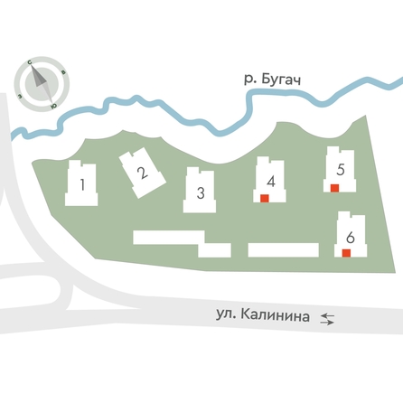 
  Продается 2-комн. квартира 47.7 м², в ЖК Калина Долина, дом 5. Фото 2.