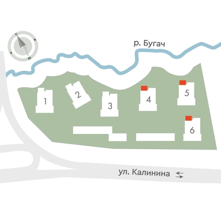 
  Продается 2-комн. квартира 56.2 м², в ЖК Калина Долина, дом 6. Фото 2.