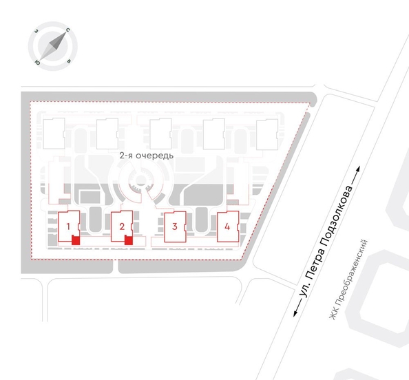 
  Продается 3-комн. квартира 56.3 м², в ЖК Чижи, 1 очередь (корпус 1,2). Фото 2.