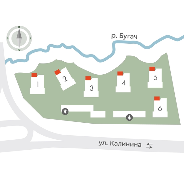 
  Продается 2-комн. квартира 57.1 м², в ЖК Калина Долина, дом 1. Фото 2.