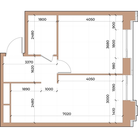 
  Продается 1-комн. квартира 43.3 м², в ЖК Небо над Енисеем. Фото 3.