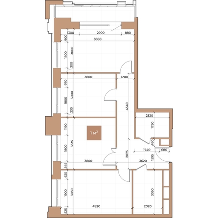 
  Продается 3-комн. квартира 77.4 м², в ЖК Небо над Енисеем. Фото 3.