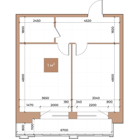 
  Продается 1-комн. квартира 47.1 м², в ЖК Небо над Енисеем. Фото 3.