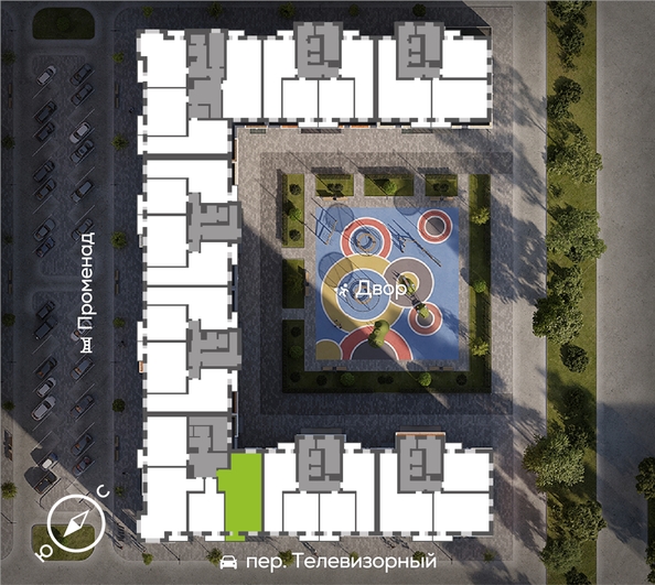 
  Продается 3-комн. квартира 88.8 м², в ЖК ОКТА, дом 2. Фото 1.