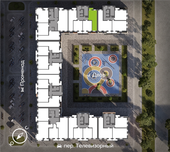 
  Продается 2-комн. квартира 58.83 м², в ЖК ОКТА, дом 2. Фото 1.