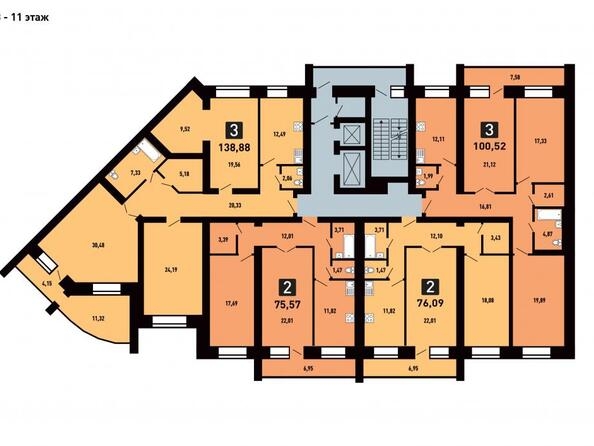 
  Продается 3-комн. квартира 139 м², в ЖК Новелла. Фото 1.