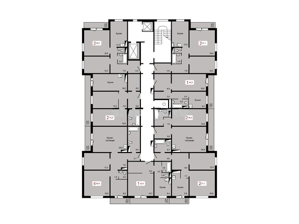 
  Продается универсальное помещение 94.2 м², в ЖК Курчатова, дом 8 строение 1. Фото 2.