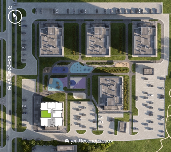 
  Продается 2-комн. квартира 53.9 м², в ЖК Белый квартал на Свободном, дом 4. Фото 1.