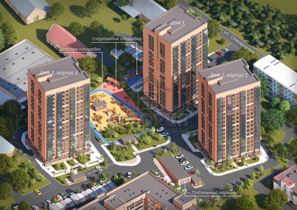 
  Продается 3-комн. квартира 55.29 м², в ЖК Биография, дом 2, корп 2. Фото 1.