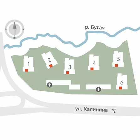 
  Продается 2-комн. квартира 46.9 м², в ЖК Калина Долина, дом 3. Фото 2.