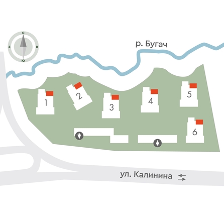 
  Продается 4-комн. квартира 69.9 м², в ЖК Калина Долина, дом 1. Фото 2.