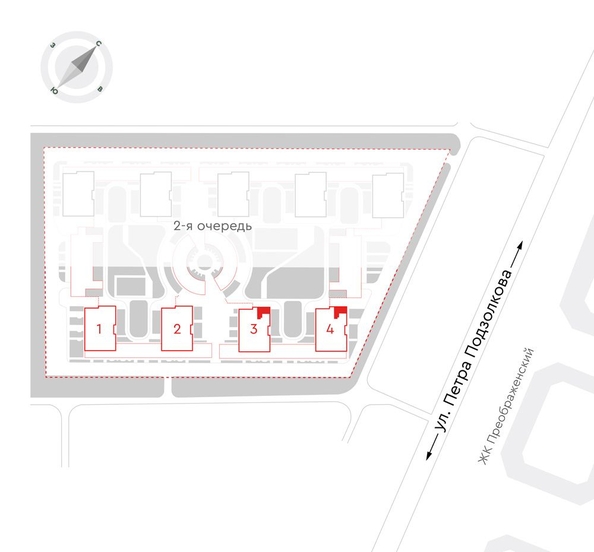 
  Продается 2-комн. квартира 59.9 м², в ЖК Чижи, 1 очередь (корпус 3,4). Фото 2.