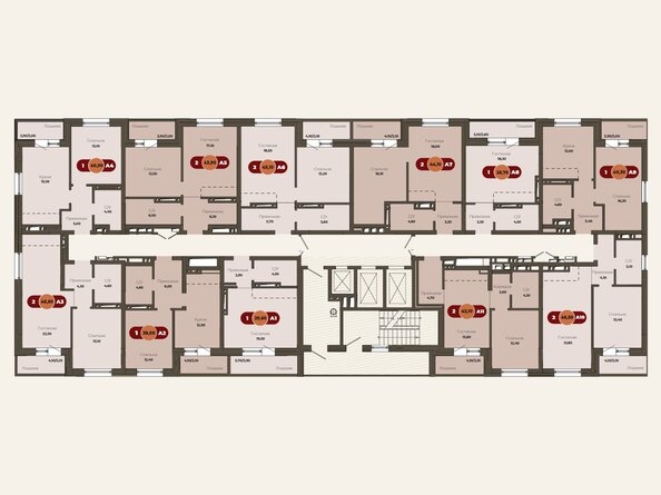 
  Продается 2-комн. квартира 44.1 м², в ЖК Фамилия, дом 5. Фото 2.