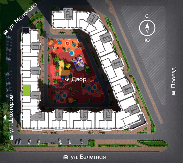 
  Продается 2-комн. квартира 60.74 м², в ЖК Вверх, дом 1. Фото 1.