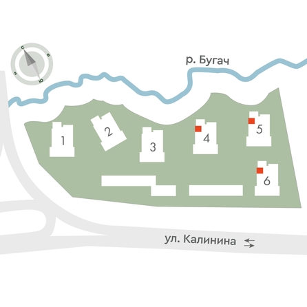 
  Продается 2-комн. квартира 44.4 м², в ЖК Калина Долина, дом 5. Фото 2.