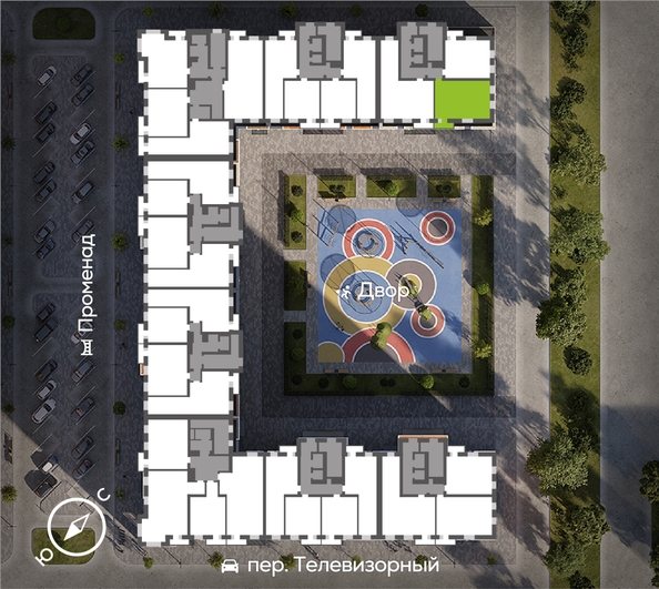 
  Продается 2-комн. квартира 64.6 м², в ЖК ОКТА, дом 2. Фото 1.