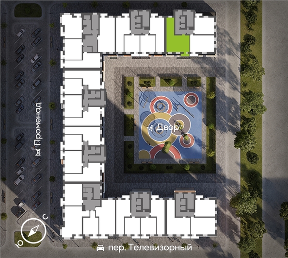 
  Продается 3-комн. квартира 83.7 м², в ЖК ОКТА, дом 2. Фото 1.