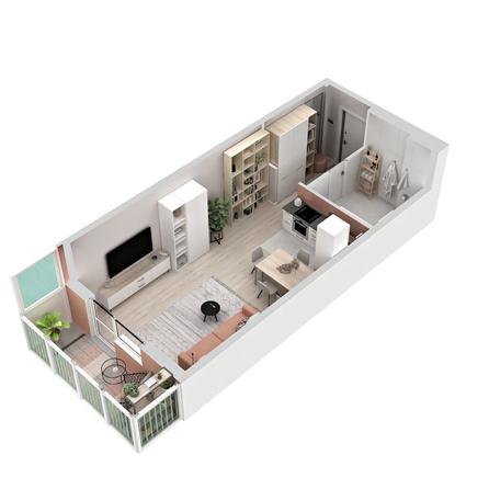 
  Продается студия 36.17 м², в ЖК Аллея Парк, 1 этап. Фото 3.