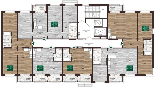 
   Продам 1-комнатную, 39.9 м², Шервуд, (Нагорная 6-я, 15в корп 3)

. Фото 1.