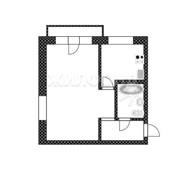 
   Продам 1-комнатную, 31.5 м², Георгия Исакова ул, 120

. Фото 3.