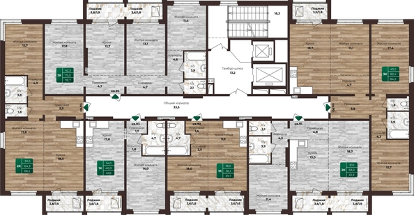 
   Продам 3-комнатную, 78.7 м², Нагорная 6-я ул, 15г/1 к1

. Фото 2.