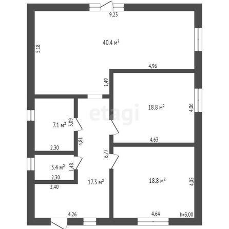 
   Продам дом, 105 м², Барнаул

. Фото 1.