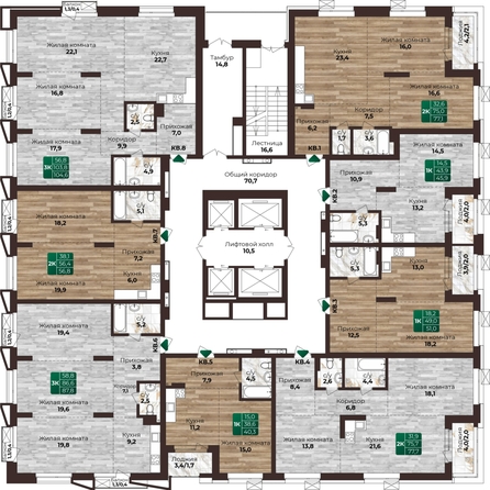 
  Продается 3-комн. квартира, 104.6 м², ЖК Шервуд, (Нагорная 6-я, 15г/12)
. Фото 1.